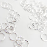 Load image into Gallery viewer, 4MM 24Gauge White Sterling Silver Open Jump Ring