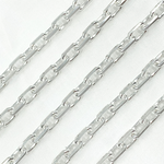 Load image into Gallery viewer, Sterling Silver Diamond Cut Oval Link Chain