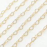 Load image into Gallery viewer, Gold Filled Heart Link Chain