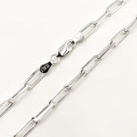 Load image into Gallery viewer, Sterling Silver Diamond Cut Paperclip Necklace