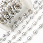 Load image into Gallery viewer, Oval Shape Sterling Silver Wire Chain