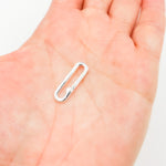 Load image into Gallery viewer, 1361SS. 20MM White Sterling Silver Oval Clasp