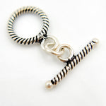 Load image into Gallery viewer, White Sterling Silver Toggle Clasp