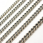 Load image into Gallery viewer, Oxidized Silver Heavy Curb Chain