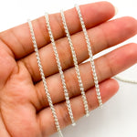 Load image into Gallery viewer, Sterling Silver Wheat Chain