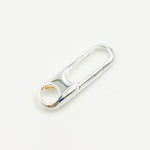 Load image into Gallery viewer, White Sterling Silver Oval Clasp