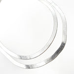 Load image into Gallery viewer, Sterling Silver 4.3mm Herringbone Necklace
