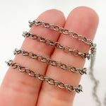 Load image into Gallery viewer, Oxidized Sterling Silver Rolo Chain