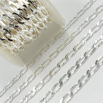 Load image into Gallery viewer, Sterling Silver Flat Paperclip Chain