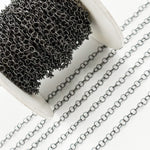 Load image into Gallery viewer, Black Rhodium Sterling Silver Twisted Cable Chain
