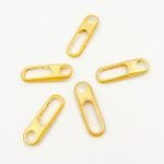 Load image into Gallery viewer, Matt Gold Plated Sterling Silver Oval Clasp