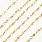 Load image into Gallery viewer, Tundu Sapphire Gold Plated Wire Chain