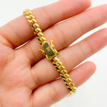 Load image into Gallery viewer, 150R04GGA3BOXBracelet. 14K Solid Yellow Gold Flat Curb Link Bracelet