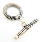 Load image into Gallery viewer, Black Rhodium Sterling Silver Toggle Clasp