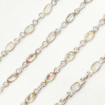 Load image into Gallery viewer, Cubic Zirconia Small Oval Shape Connected Chain
