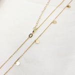 Load image into Gallery viewer, 14K Solid Gold Dangle Disc Necklace and Anklet
