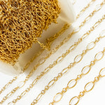 Load image into Gallery viewer, 14K Gold Filled Long & Short Oval Link Chain
