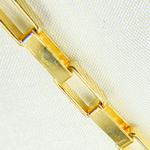 Load image into Gallery viewer, Gold Plated 925 Sterling Silver Flat Box Chain