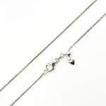 Load image into Gallery viewer, TRE005. 14k Solid White Gold Wheat Chain