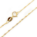 Load image into Gallery viewer, 14K Solid Gold Wheat Chain