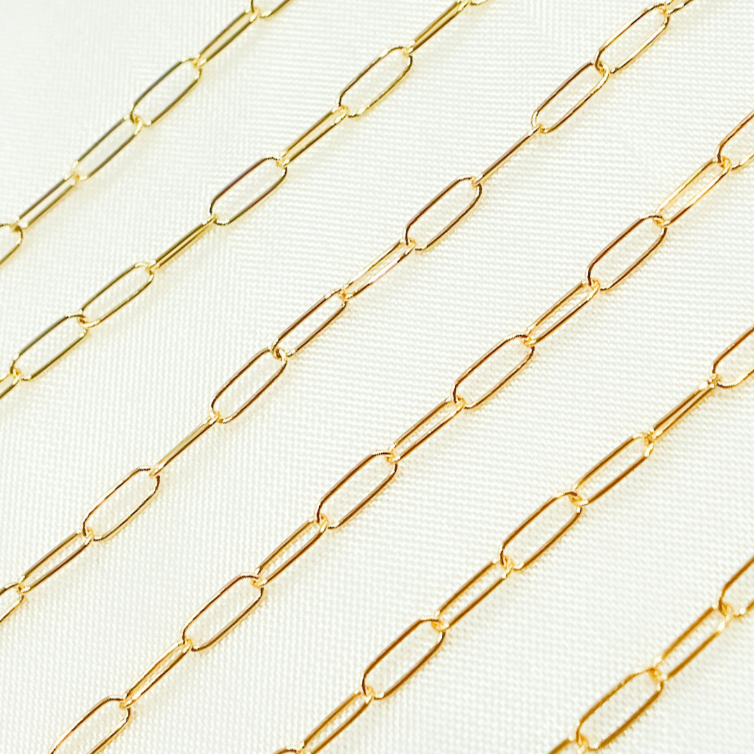 14k Gold Filled Smooth Paperclip Chain