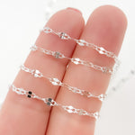 Load image into Gallery viewer, Z84SS. Sterling Silver Flat Marina Chain