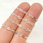 Load image into Gallery viewer, Sterling Silver Diamond Cut Marina Link Chain