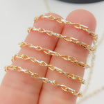 Load image into Gallery viewer, Gold Plated and White Sterling Silver Infinity Diamond Cut Cable Chain