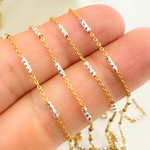 Load image into Gallery viewer, Gold Plated Sterling Silver Satellite Diamond Cut Tube Chain