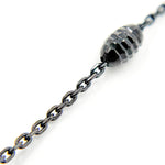 Load image into Gallery viewer, Black Rhodium Sterling Silver Satellite Necklace