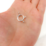Load image into Gallery viewer, 12MM White Sterling Silver Spring Ring