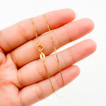 Load image into Gallery viewer, 040VED18K. 18K Solid Gold Box Chain