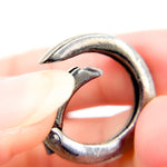 Load image into Gallery viewer, 505BR. 23mm Black Rhodium Silver Round Clasp