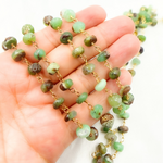 Load image into Gallery viewer, Chrysoprase Gold Plated Wire Chain