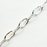 Load image into Gallery viewer, Sterling Silver Diamond Cut Paperclip Link Chain