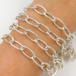Load image into Gallery viewer, Sterling Silver Smooth Oval Link Chain