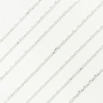 Load image into Gallery viewer, Sterling Silver Diamond Cut Paperclip Link Chain