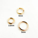 Load image into Gallery viewer, 22 Gauge Open Gold Filled Jump Ring