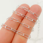 Load image into Gallery viewer, Sterling Silver Round Paperclip Necklace