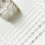 Load image into Gallery viewer, Sterling Silver Circle Link Chain