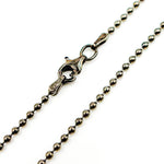 Load image into Gallery viewer, Black Rhodium Bead Necklace