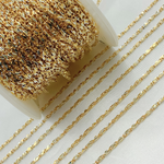 Load image into Gallery viewer, Gold Plated 925 Sterling Silver Two-Tone Diamond Cut Bar Link