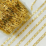 Load image into Gallery viewer, Gold Plated 925 Sterling Silver Ultra Flat Paperclip Chain.