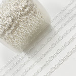 Load image into Gallery viewer, Sterling Silver Smooth Oval Link Chain