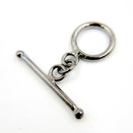 Load image into Gallery viewer, TG2BR. Black Rhodium Sterling Silver Toggle Clasp