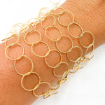 Load image into Gallery viewer, 14K Gold Filled Twisted Round Link Chain