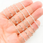 Load image into Gallery viewer, 925 Sterling Silver Oval & Mariner Link Chain.