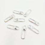 Load image into Gallery viewer, White Sterling Silver Oval Clasp