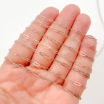 Load image into Gallery viewer, Oxidized Sterling Silver Flat Paperclip Chain