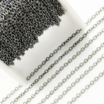 Load image into Gallery viewer, Black Rhodium Sterling Silver Cable Chain